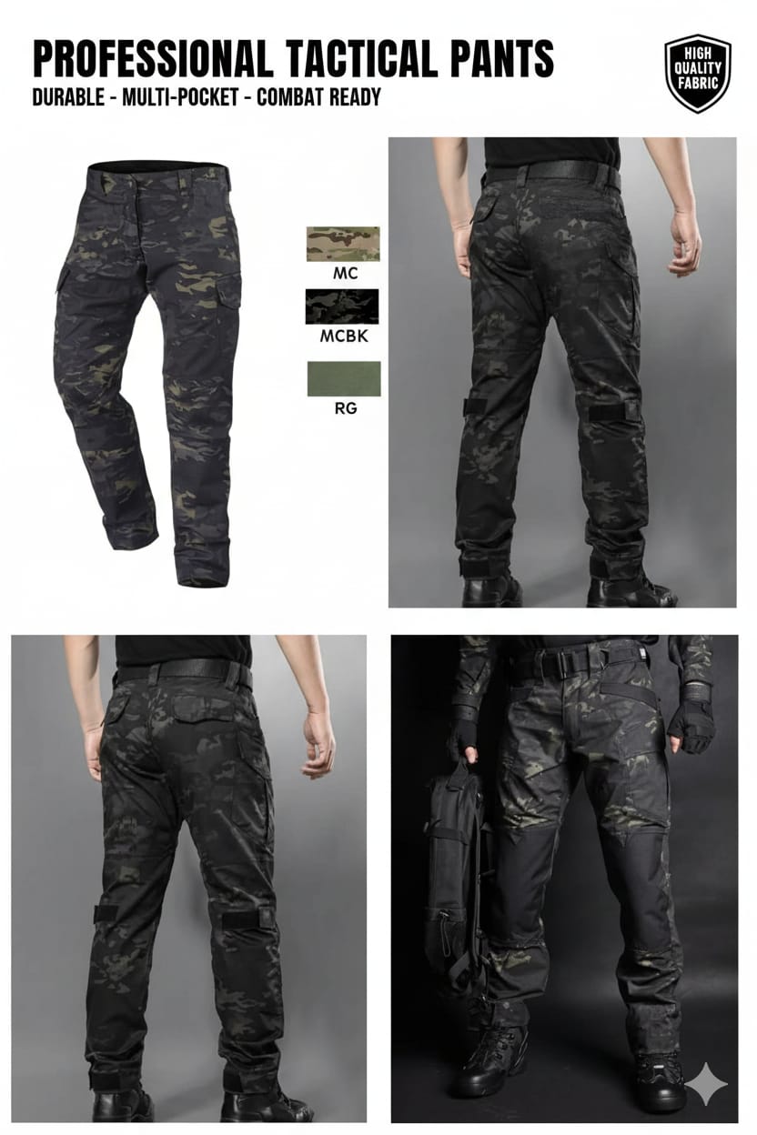 Pantalón táctico impermeable agua/fuego/frío/calor camping pesca senderismo policía militar guardia