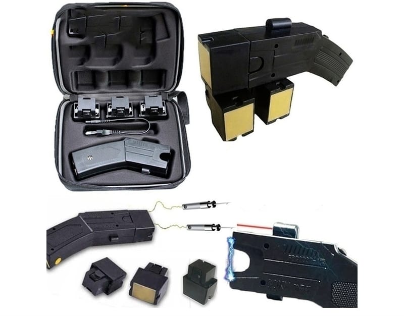 Linterna Pistola Taiser Táctico con Miralazer Recargable Nuevo Modelo 5 metros de Alcance