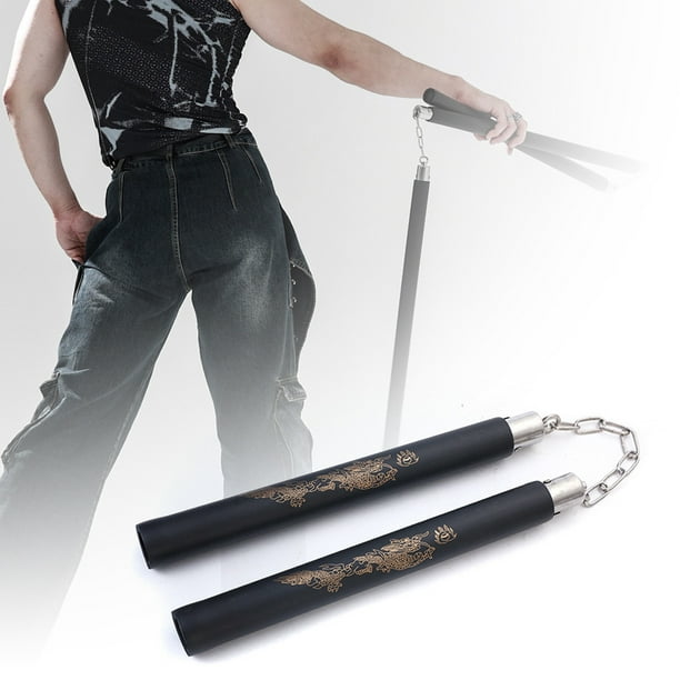 Chacos para Entrenamiento Portátiles Nunchakus Acero Deportes Artes Marciales Seguridad