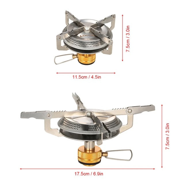 Hornilla cocina para camping plegable a gas rosca 1/4 senderismo montaña