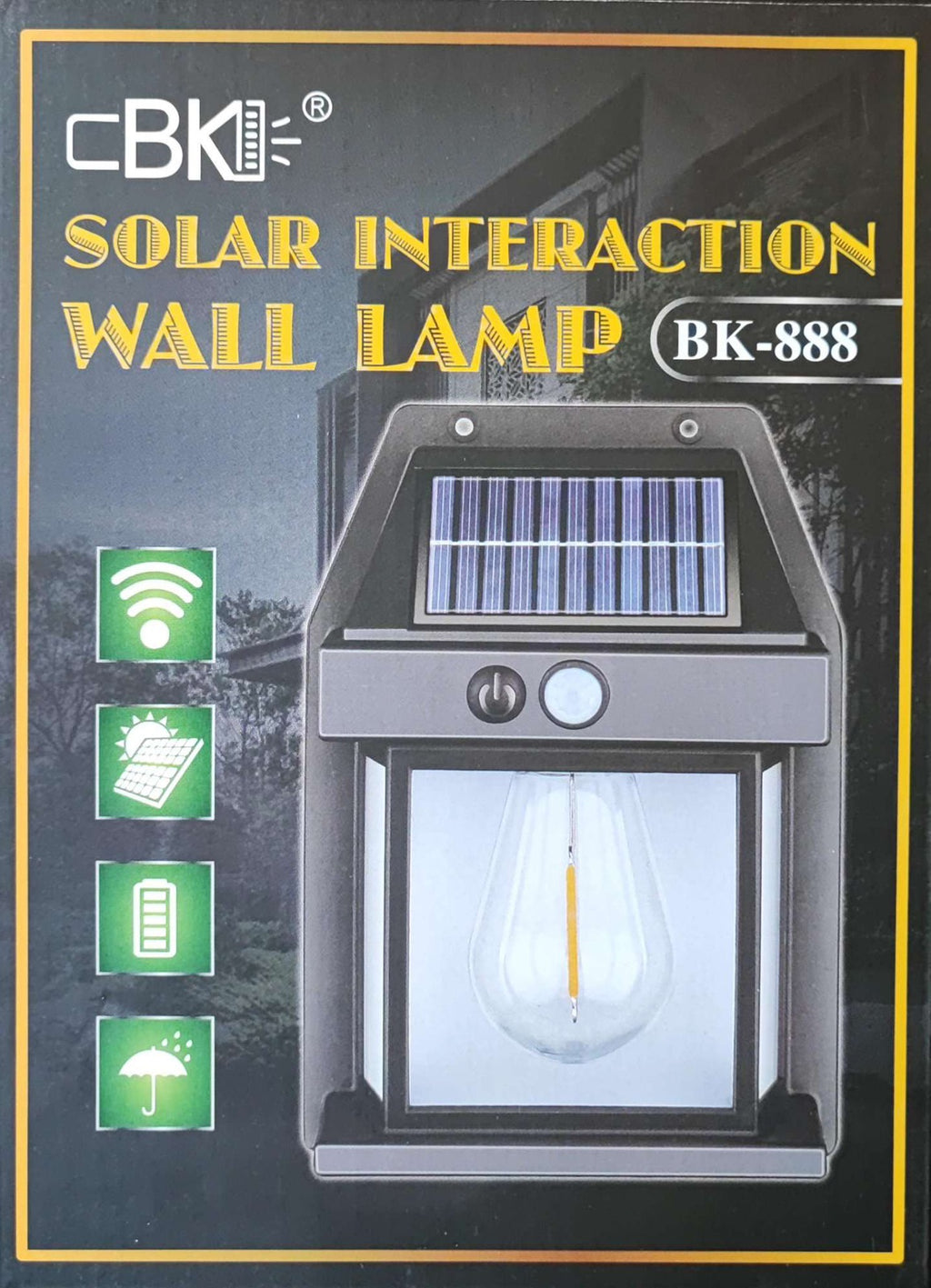 Lámpara solar recargable con sensor automático 18w exteriorimpermeable noche apagones luz emergencia