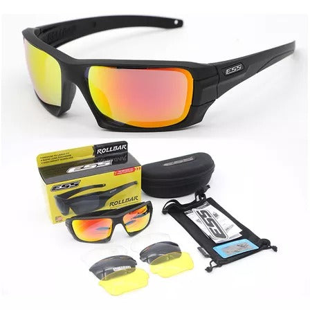 GAFAS/LENTES TACTICOS  ROLLBAR ESS 4 LUNAS INTERCAMBIABLES UV POLARIZADO AIRE LIBRE DEPORTE