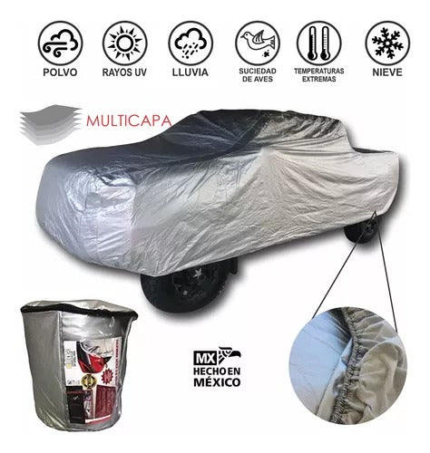 COBERTOR IMPERMEABLE AFELPADO  AUTO CAMIONETA CARRO VEHICULO XXL 550x200x150cm SOL LLUVIA INVIERNO
