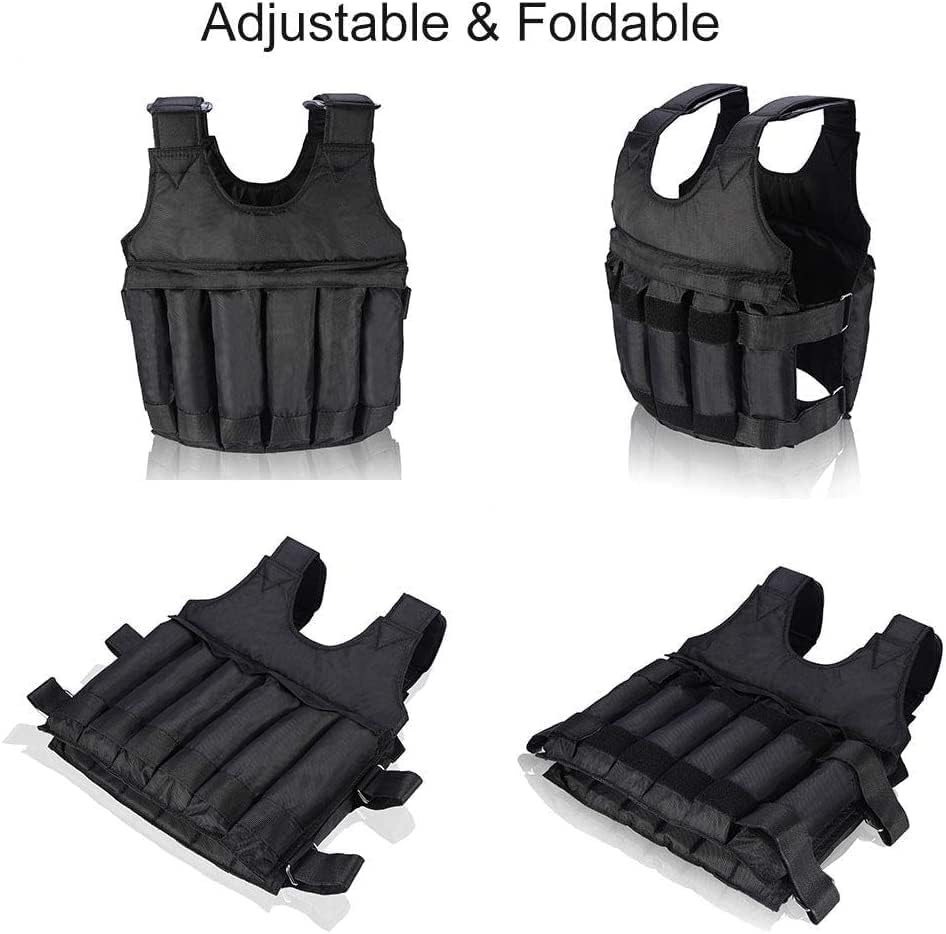 CHALECO CON PESO AJUSTABLE 20KG EXTRAIBLES ENTRENAMIENTO FISICO EJERCICIO CROSSFIT GYM BOX FUERZA