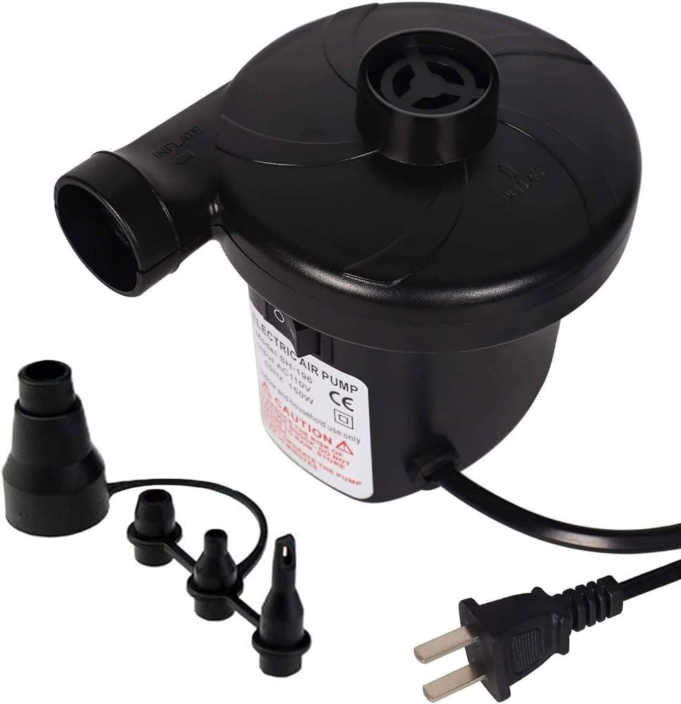 Inflador  eléctrico multifuncional colchon almohada pelotas piscinas sofás globos
