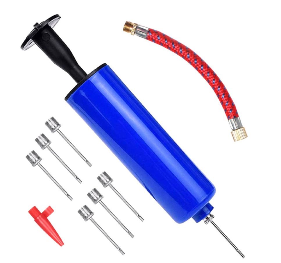 Kit inflador pelota balón bicicleta moto