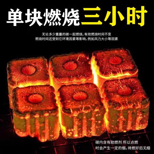Carbón especial de encendido conbustion rápida sin humo de bambu parrilla barbacoa camping cocina
