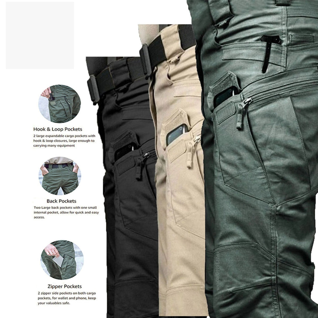 Pantalón táctico multifuncional (fuego/frío/calor) camping pesca senderismo policía militar guardia