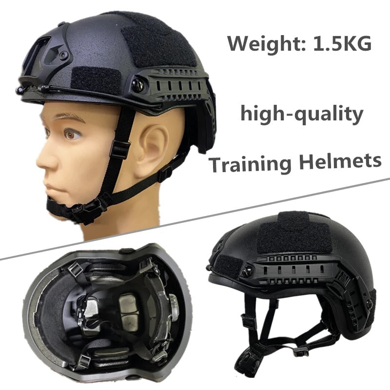Casco táctico regulable seguridad protección policía militar airsoft
