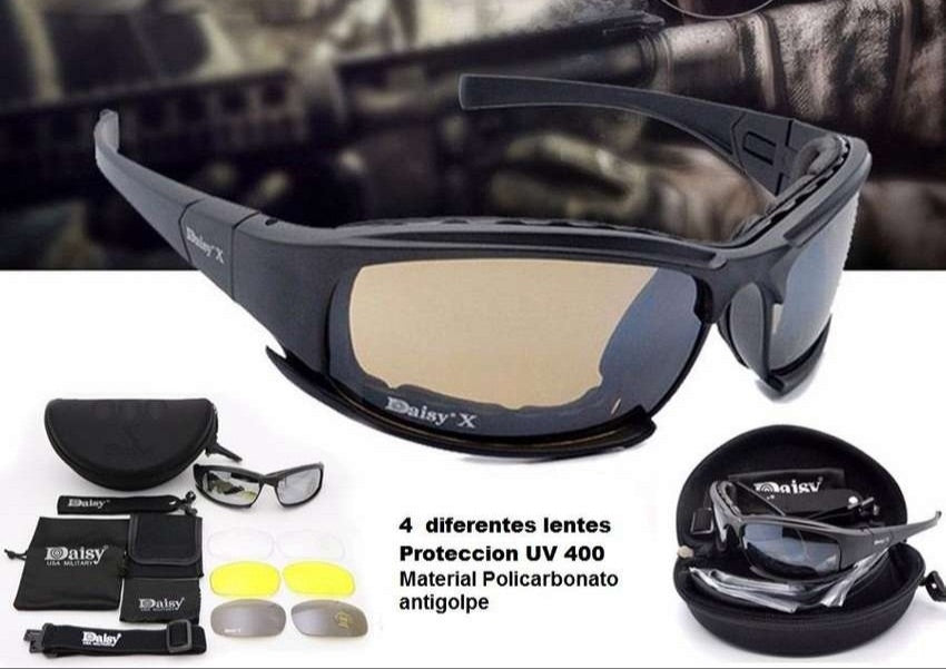 Kit Gafas tácticas desmontables daisy X protección UV