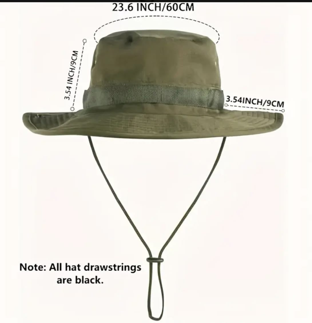 Sombrero Táctico Multiuso Camping Militar Protección Sol Frío Calor Pesca Treking Viaje Trabajo