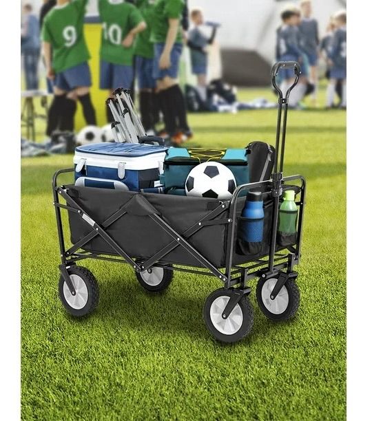 Carrito Carretilla Plegable Portátil Multifuncional 80kg Transporte Compras Trabajo Deporte Jardín