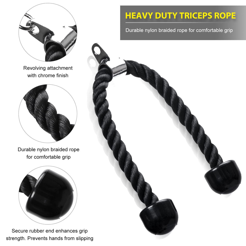 CABO/CUERDA PARA POLEA GYM GIMNASIO FITNESS EJERCICIO BICEPS ENTRENAMIENTO