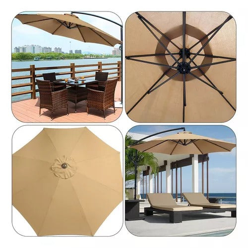 Sombrilla/Parasol plegable Protección Uv  jardín patio sol playa terraza restaurant piscina