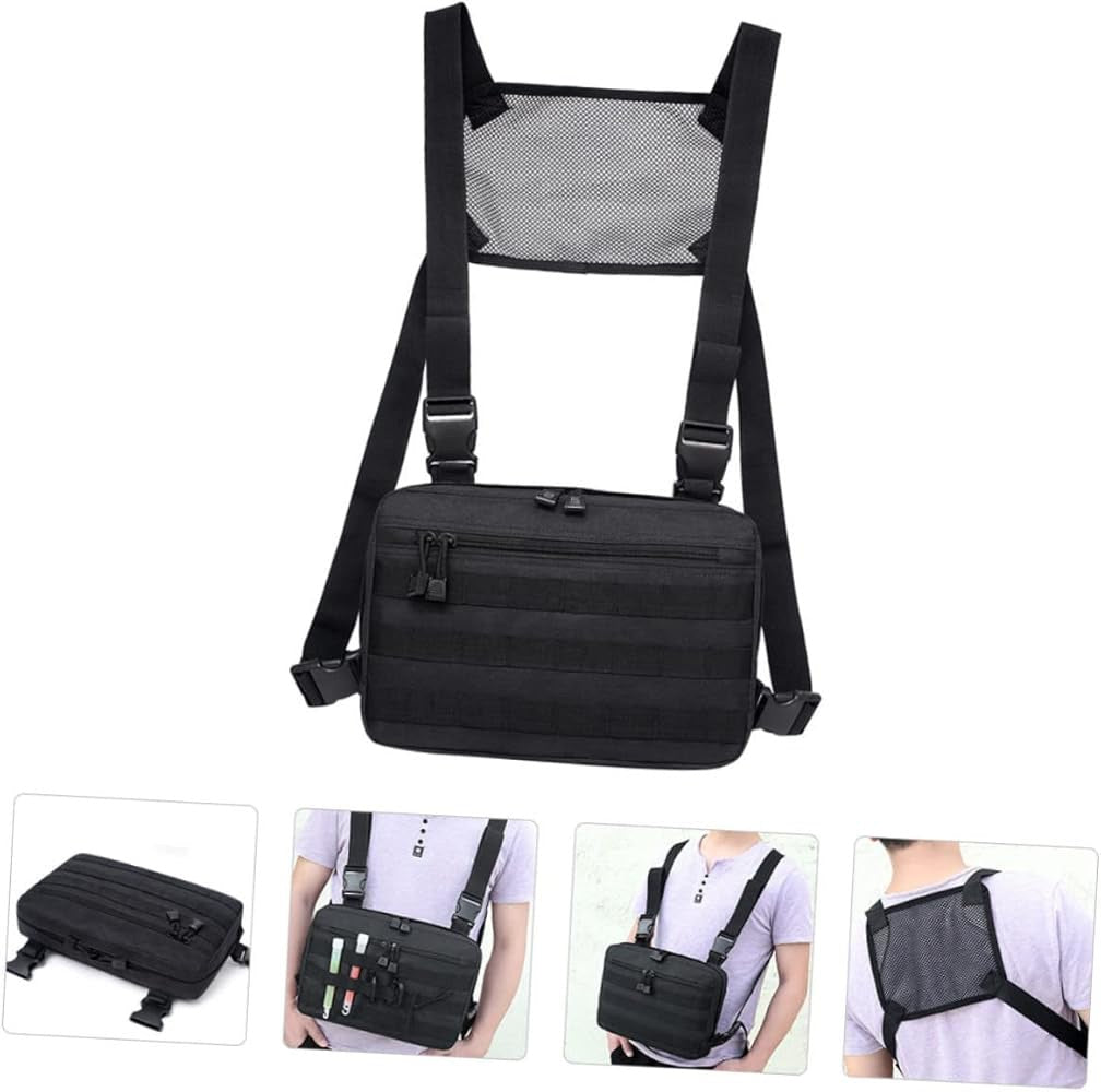 Chaleco táctico multifuncional moto bici camping trabajo viaje policía militar guardia seguridad