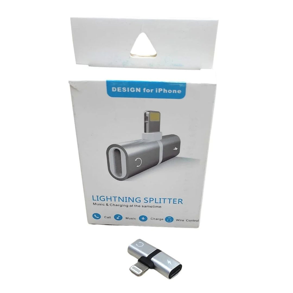 ADAPTADOR EXTENSION DOBLE PARA IPHONE A TIPO C ANDROID
