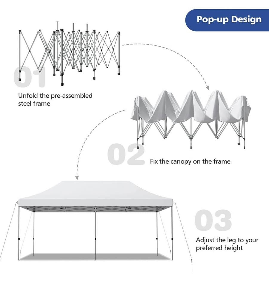 CARPA PLEGABLE 3X6 IMPERMEABLE INVIERNO/LLUVIA/SOL/PATIO/JARDIN/AUTO/EVENTOS/TRABAJO/CARRO/CAMIONET