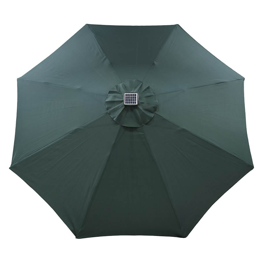 Sombrilla/Parasol Solar luz LED plegable Protección Uv jardín sol playa terraza restaurant Verde