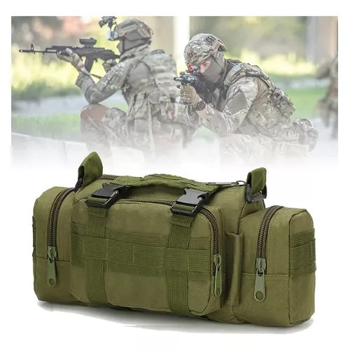 Cangurera/Riñonera táctica impermeable seguridad trabajo guardia portarma policia multifuncion cint