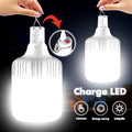 Foco recargable 150w de emergencia portátil para apagones cortes de energía luz oscuridad.