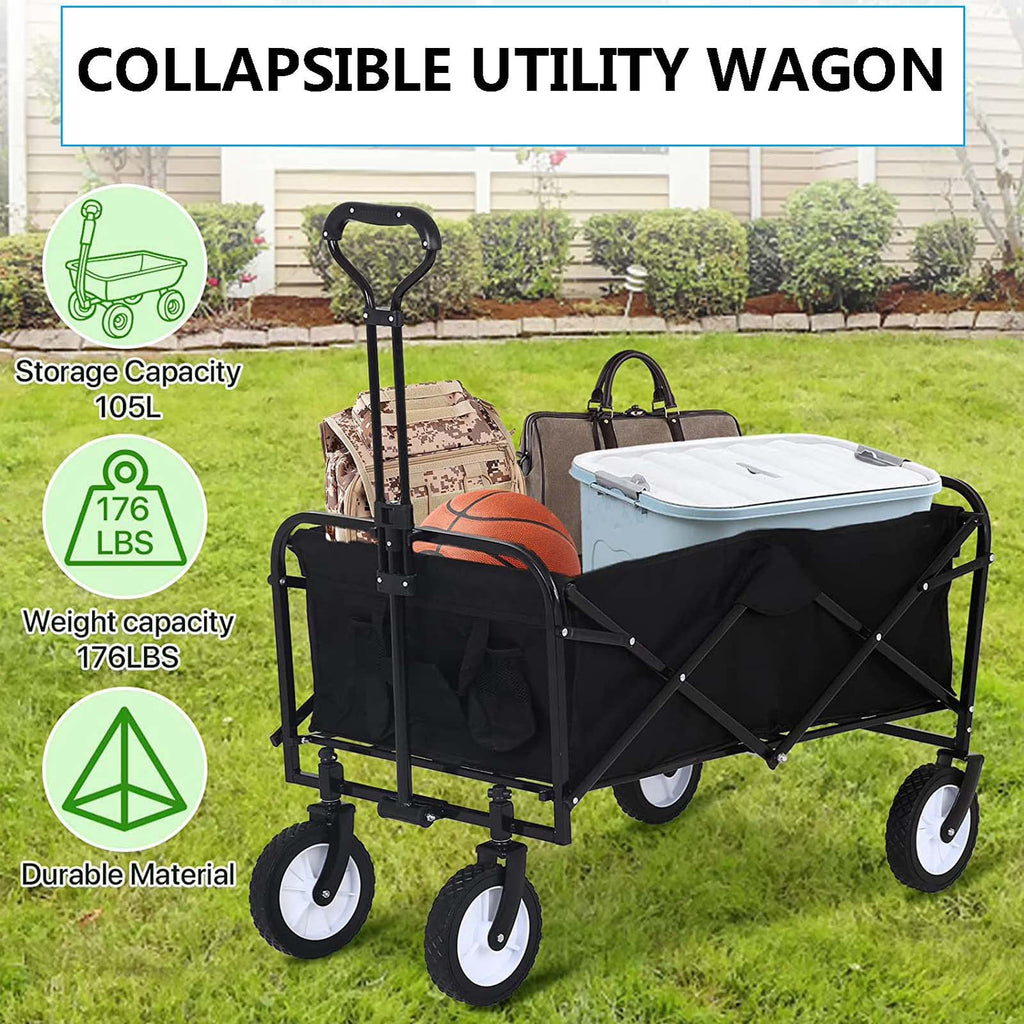 Carrito Carretilla Plegable Portátil Multifuncional 80kg Transporte Compras Trabajo Deporte Jardín