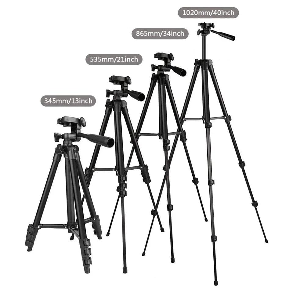 Trípode Soporte Celular Camara Grabación  Fotos Videos 360° Plegable Con estuche portátil