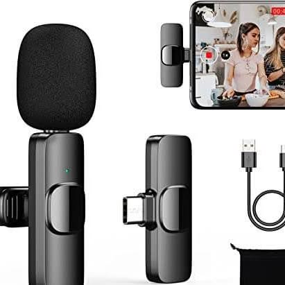 MICROFONO INALAMBRICO PARA IPHONE/ANDROID TIPO C GRABACIONES AUDIO VIDEO ENTREVISTAS TRABAJO