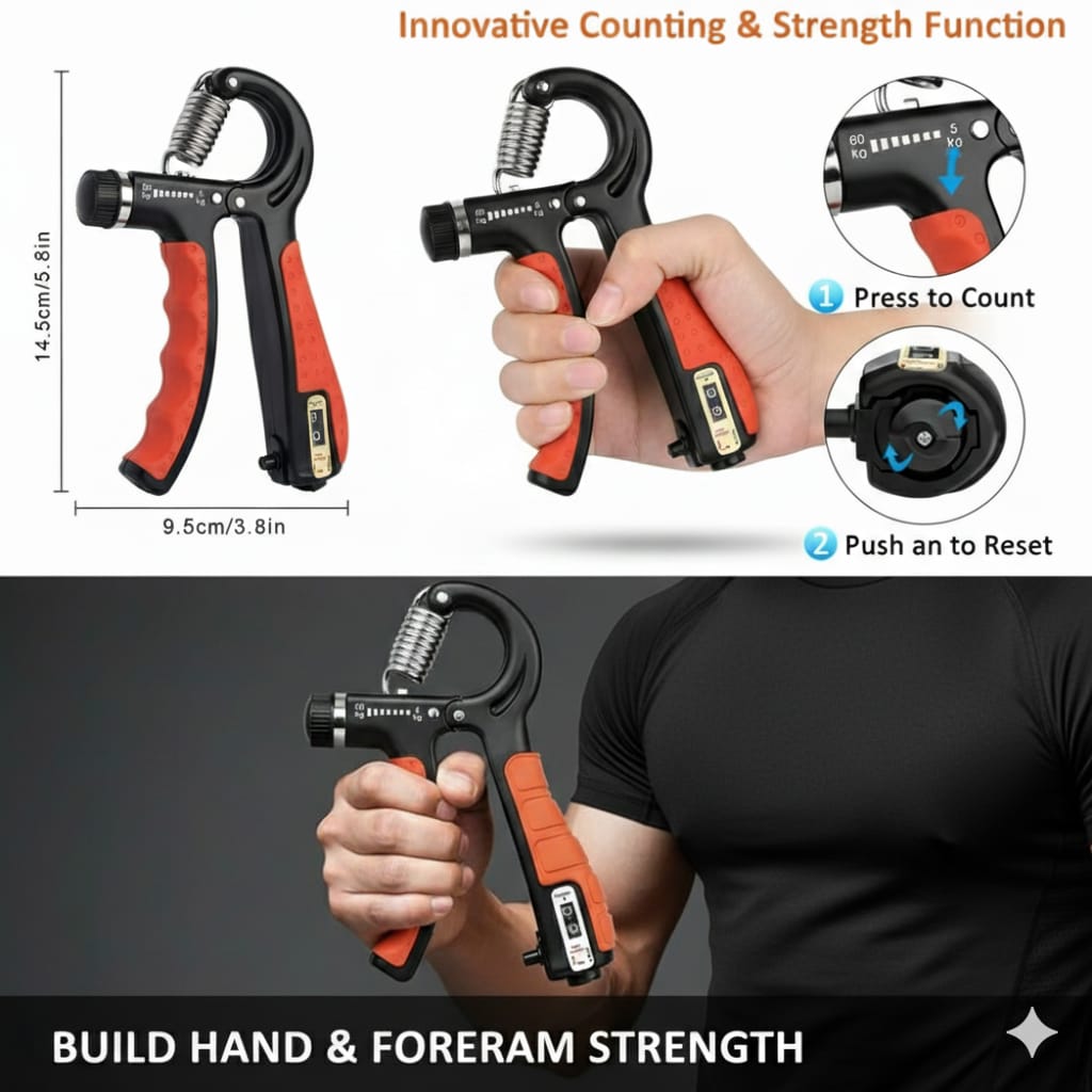 Ejercitador Hand Grip Regulable Para Manos Antebrazo deportes potencia fitness gym pesas resistenc