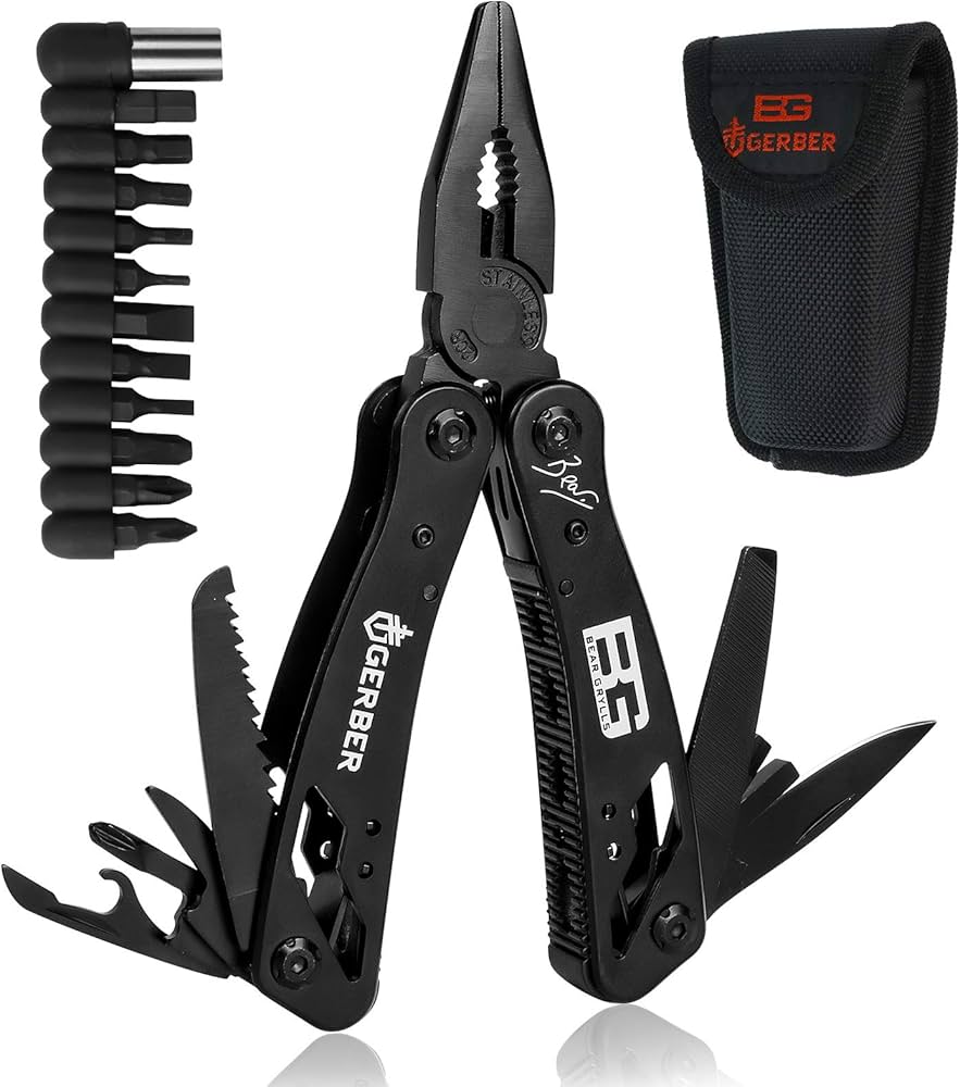 ALICATE HERAMIENTA MULTIFUNCIONAL 23 EN 1 PLEGABLE PORTATIL CON ESTUCHE DESTORNILLADO NAVAJA CAMP