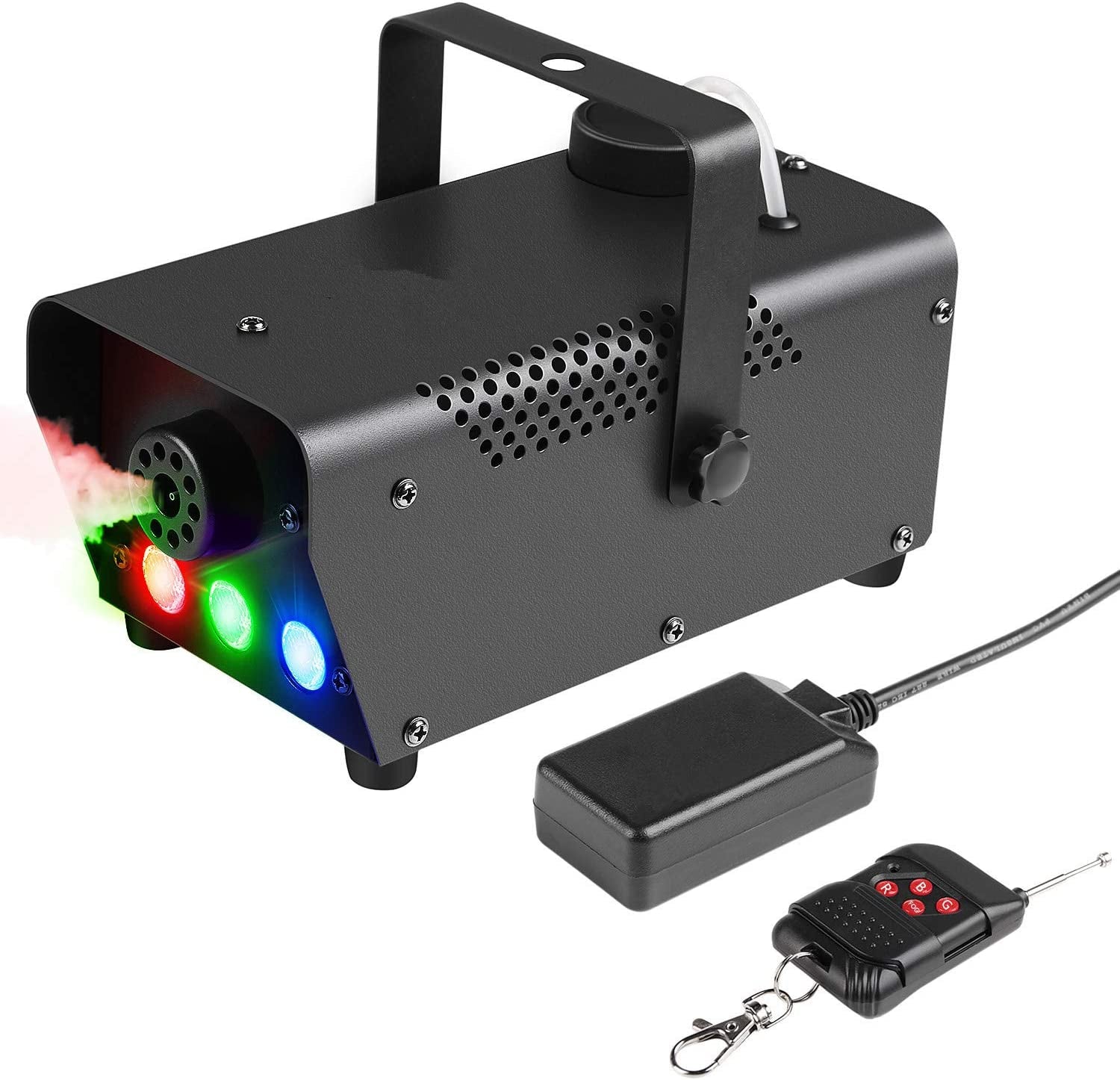 Maquina De Humo 600W Con Luces LED y Control Remoto RGB Multicolor Fiesta Discoteca Baile