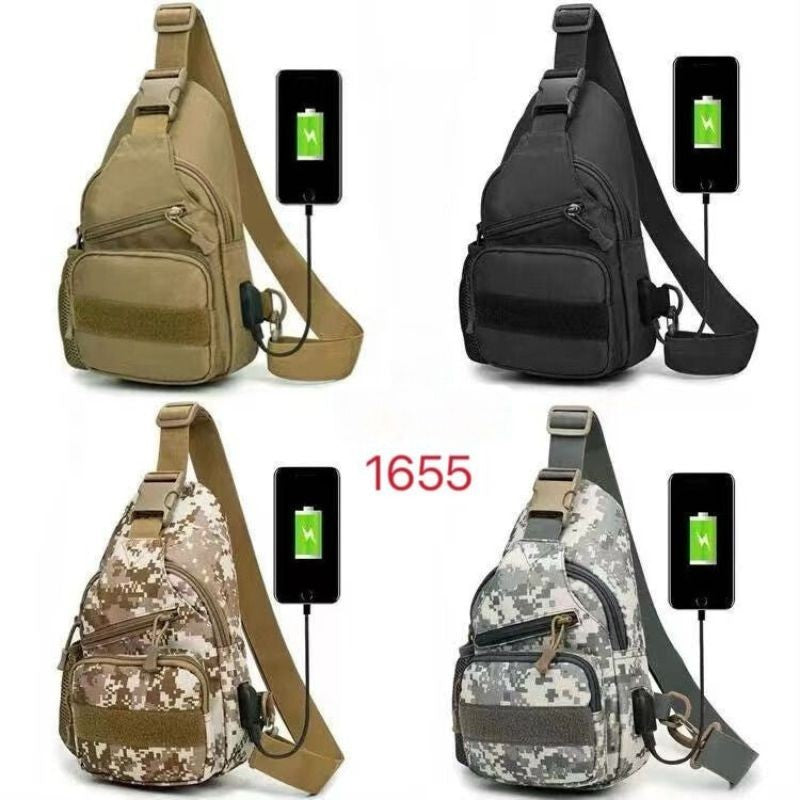 Bolso/mochila táctica cruzada impermeable pesca senderismo camping viaje moto lluvia