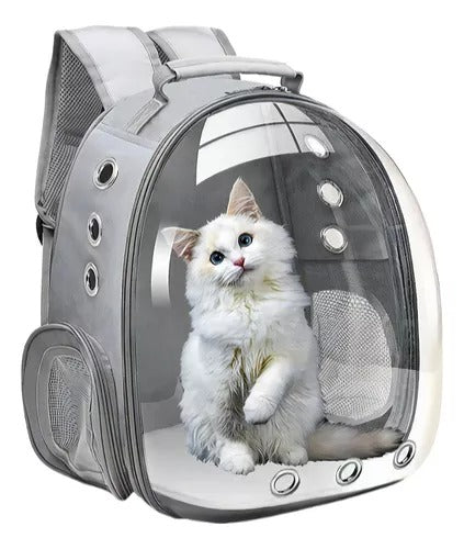 MOCHILA TRANSPARENTE BURBUJA PARA MASCOTAS PEQUEÑAS PERRITOS GATITOS