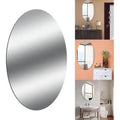 Lamina de Espejo Ovalado Dormitorio Tocador Belleza Baño 27cm