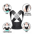 FAJA CORRECTOR DE POSTURA MAGNETICO UNISEX TALLA S, M, L,XL HOMBRE MUJER ESPALDA