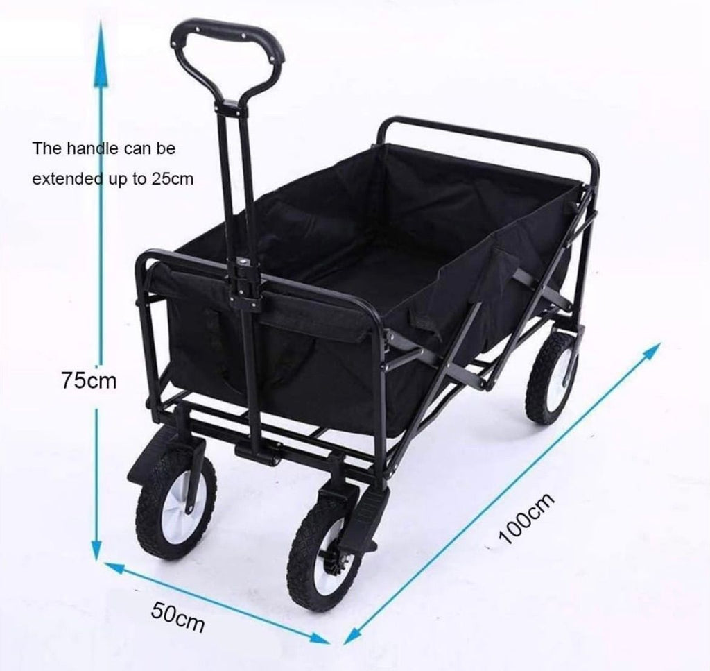 Carrito Carretilla Plegable Portátil Multifuncional 80kg Transporte Compras Trabajo Deporte Jardín