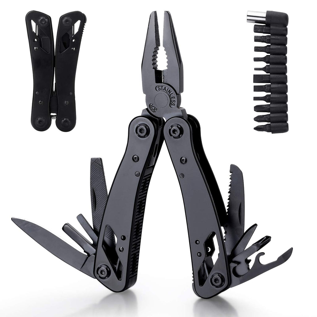 ALICATE HERAMIENTA MULTIFUNCIONAL 23 EN 1 PLEGABLE PORTATIL CON ESTUCHE DESTORNILLADO NAVAJA CAMP