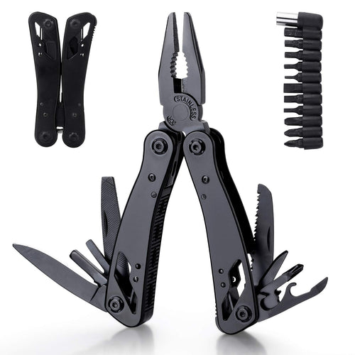 ALICATE HERAMIENTA MULTIFUNCIONAL 23 EN 1 PLEGABLE PORTATIL CON ESTUCHE DESTORNILLADO NAVAJA CAMP