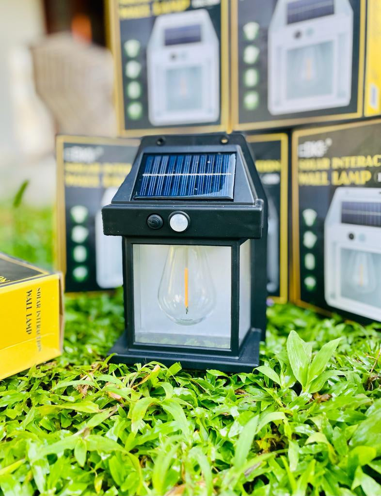 Lámpara solar recargable con sensor automático 18w exteriorimpermeable noche apagones luz emergencia