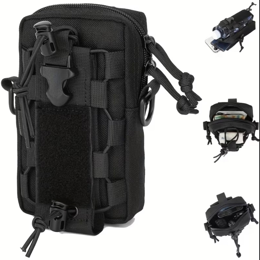 Porta Celular Estuchera Táctica Impermeable Multifuncional Seguridad Trabajo Guardia Policia Motoriz