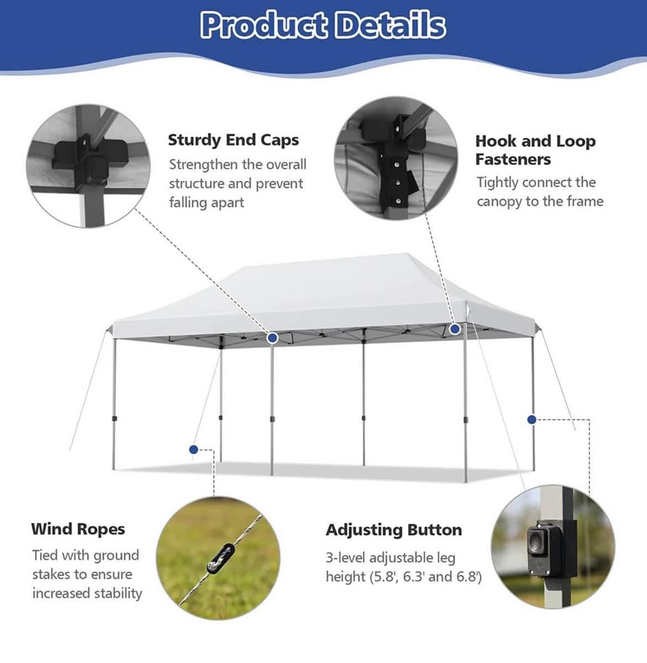 CARPA PLEGABLE 3X6 IMPERMEABLE INVIERNO/LLUVIA/SOL/PATIO/JARDIN/AUTO/EVENTOS/TRABAJO/CARRO/CAMIONET