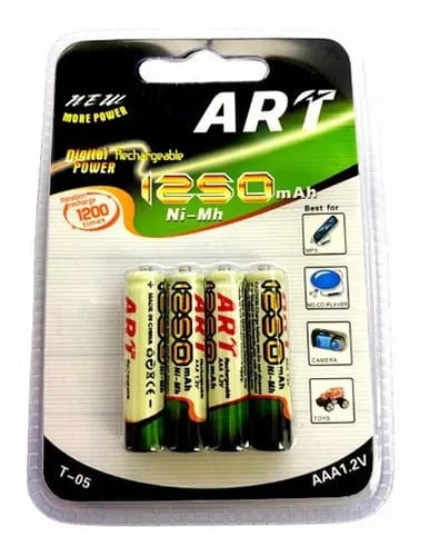 Pilas Baterías x4 Recargables Multifuncional Linternas Control Tv Radio