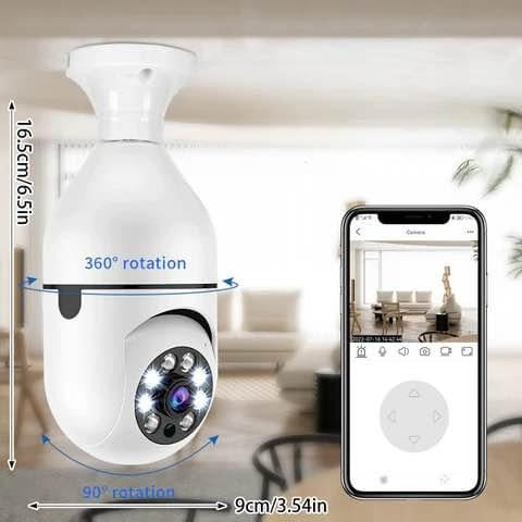 Camara de seguridad videovigilancia 360 HD Wifi sensor movimiento infrarrojo altavoz hogar trabajó