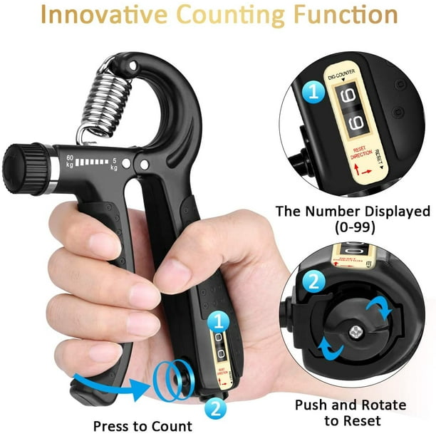 Ejercitador Hand Grip Regulable Para Manos Antebrazo deportes potencia fitness gym pesas resistenc