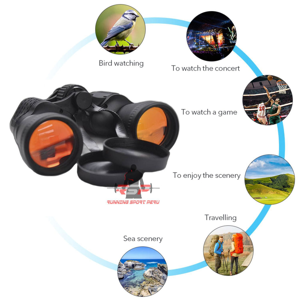 Binoculares Prismáticos Largavista HD Telescopico Senderismo Viaje Treking Camping