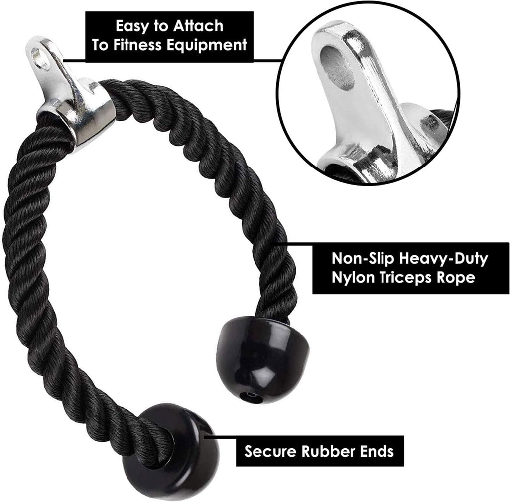 CABO/CUERDA PARA POLEA GYM GIMNASIO FITNESS EJERCICIO BICEPS ENTRENAMIENTO