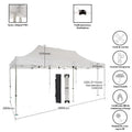 CARPA PLEGABLE 3X6 IMPERMEABLE INVIERNO/LLUVIA/SOL/PATIO/JARDIN/AUTO/EVENTOS/TRABAJO/CARRO/CAMIONET