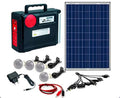 Sistema de iluminación por energía solar con 4 focos / Radio / power banck / linterna / Apagones