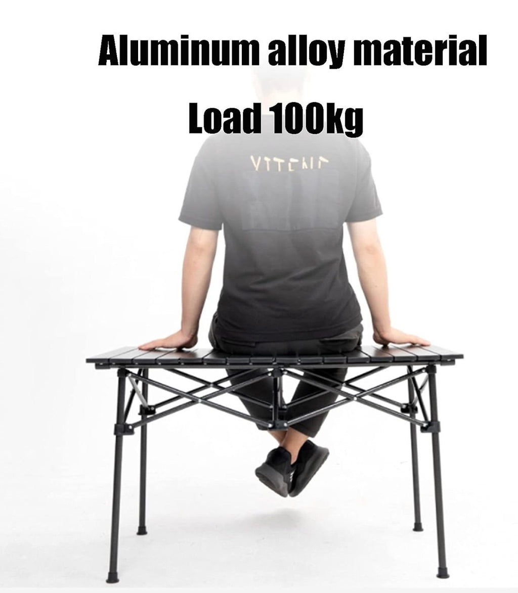 Mesa plegable para camping portátil con 6 sillas y bolso aire libre exteriores picnic comedor