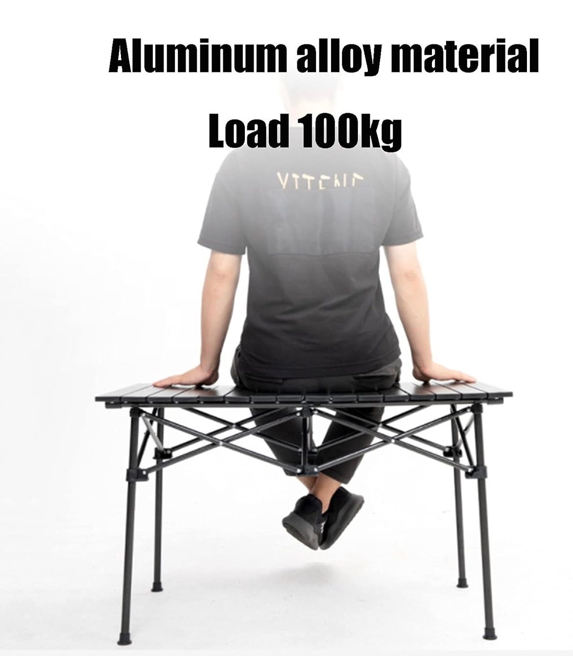 Mesa plegable para camping portátil con 6 sillas y bolso aire libre exteriores picnic comedor