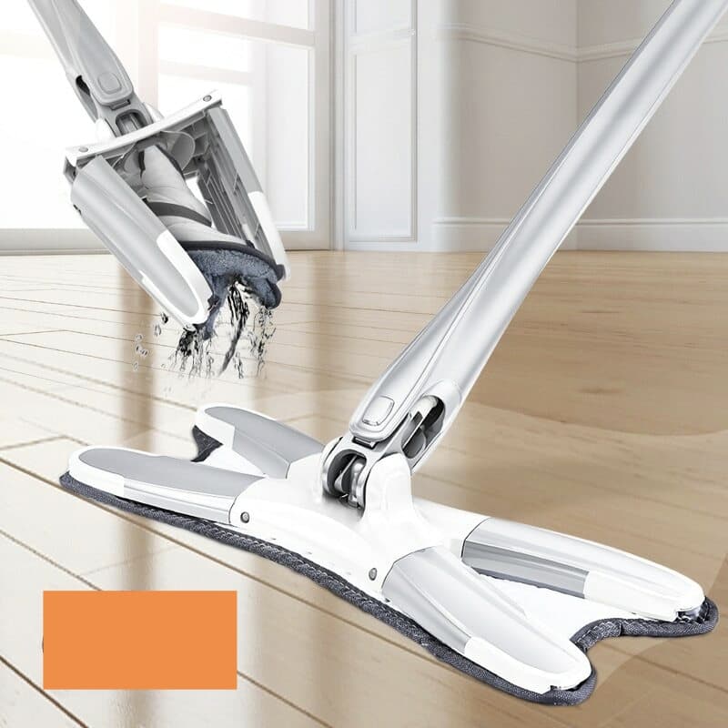 Trapeador Plegable Multifuncional Microfibra 360° Giratorio Oficina Cocina Sala Comedor